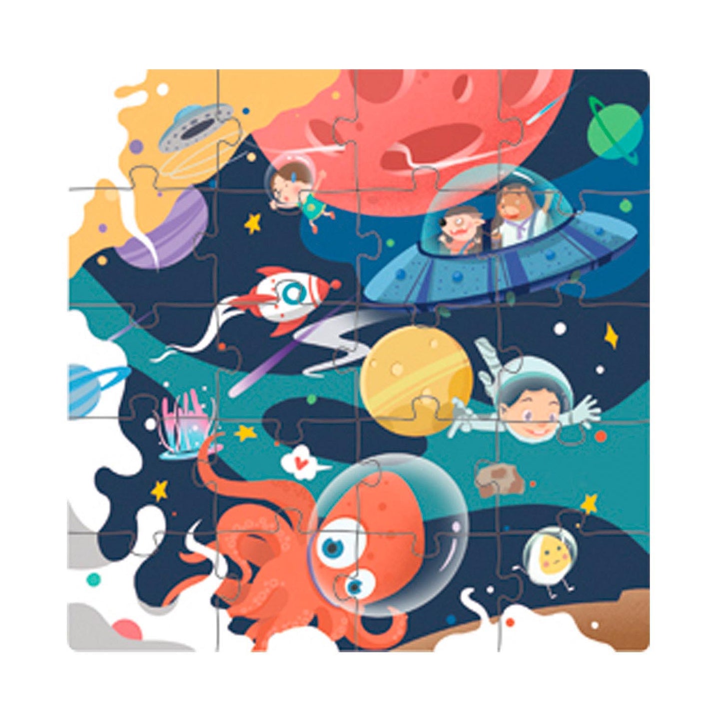 Libro Puzzle Magnético 60 Piezas Espacio