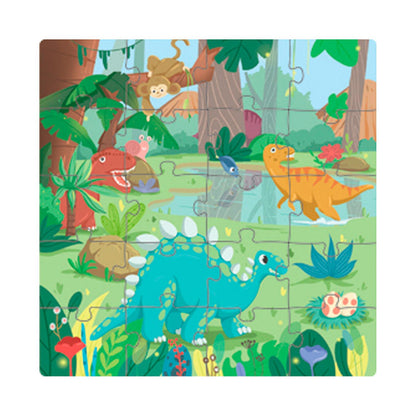 Libro Puzzle Magnético 60 Piezas Dinosaurios