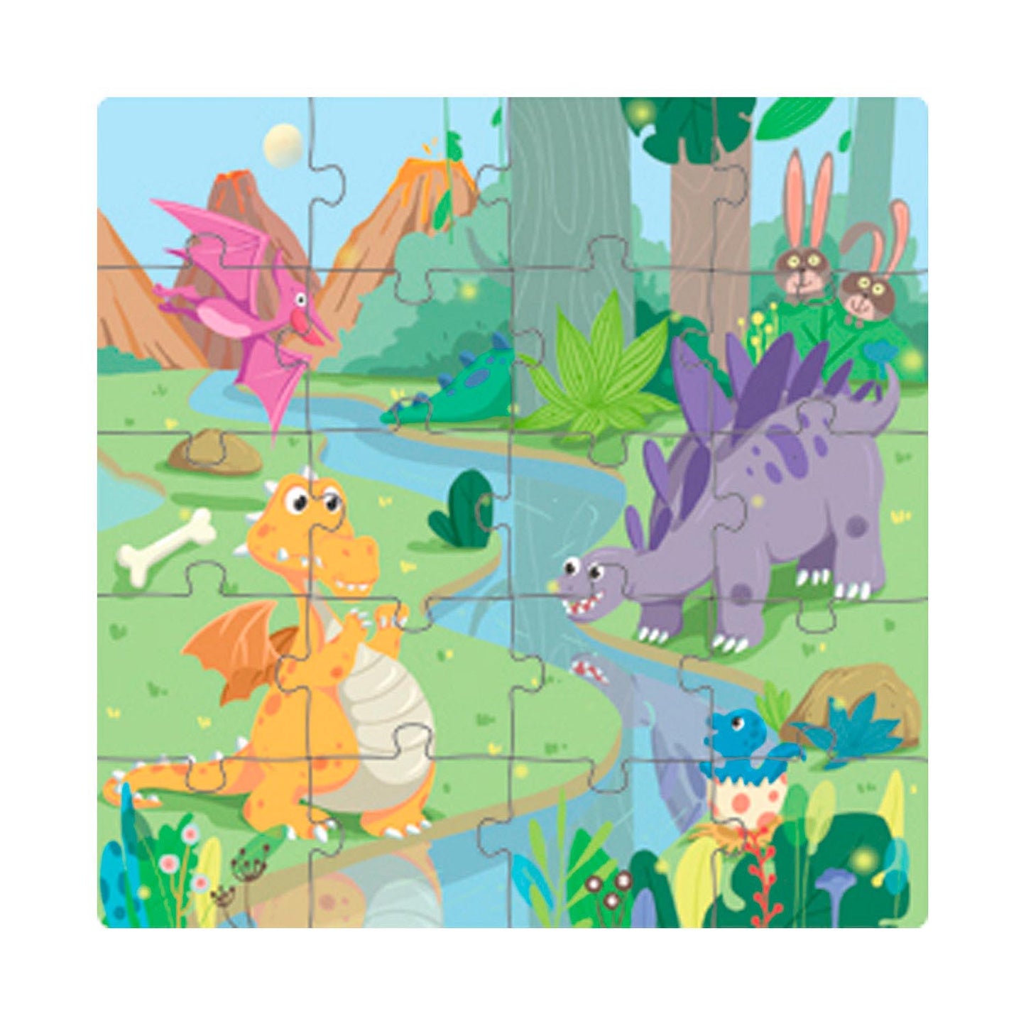 Libro Puzzle Magnético 60 Piezas Dinosaurios
