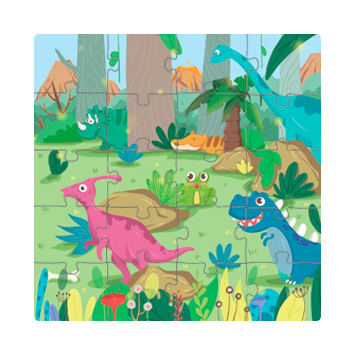 Libro Puzzle Magnético 60 Piezas Dinosaurios