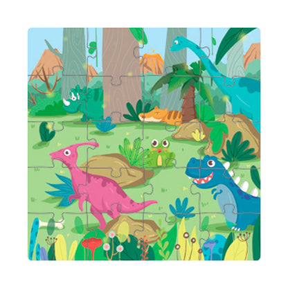 Libro Puzzle Magnético 60 Piezas Dinosaurios