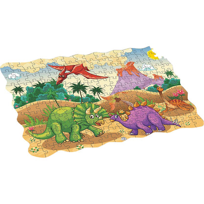 Puzzle Deluxe 208Pc 27x23x9 cm Dinosaurio