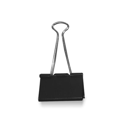 Clip Doble Negro 32 mm Metálico | Fultons