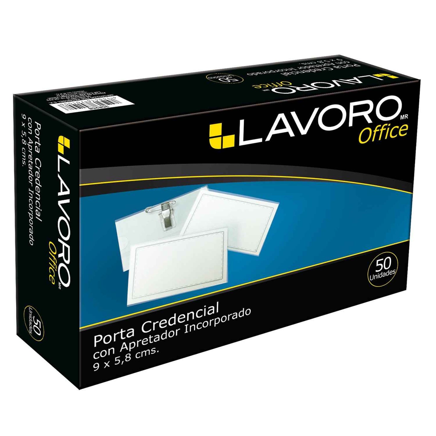 Porta Credencial Chica Con Gancho 50 Un. | Lavoro