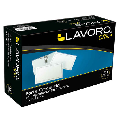 Porta Credencial Chica Con Gancho 50 Un. | Lavoro