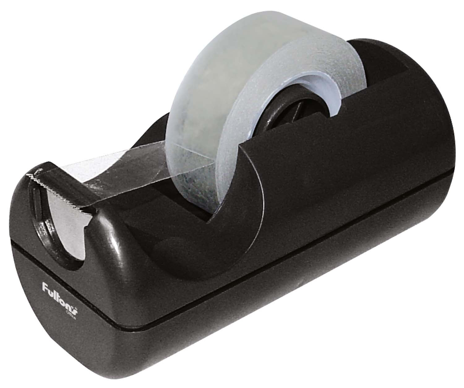 Dispensador Escritorio Cinta Adhesiva Negro | Fultons