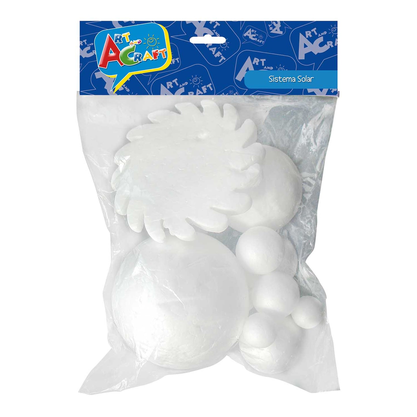 Pelota De Plumavit Sist. Solar 10 Un. | Art & Craft
