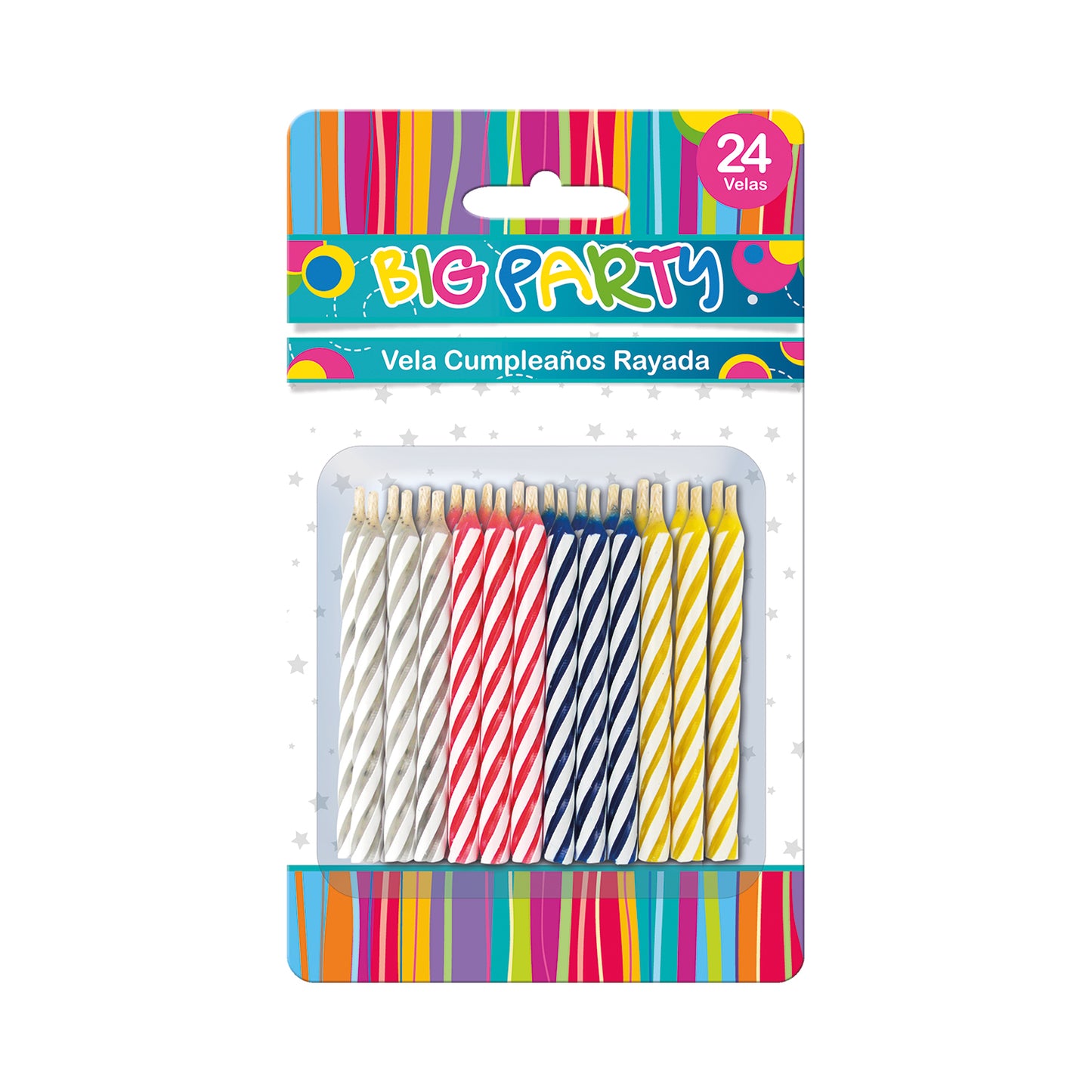 Vela Cumpleaños 24 Un Rayada | Big Party