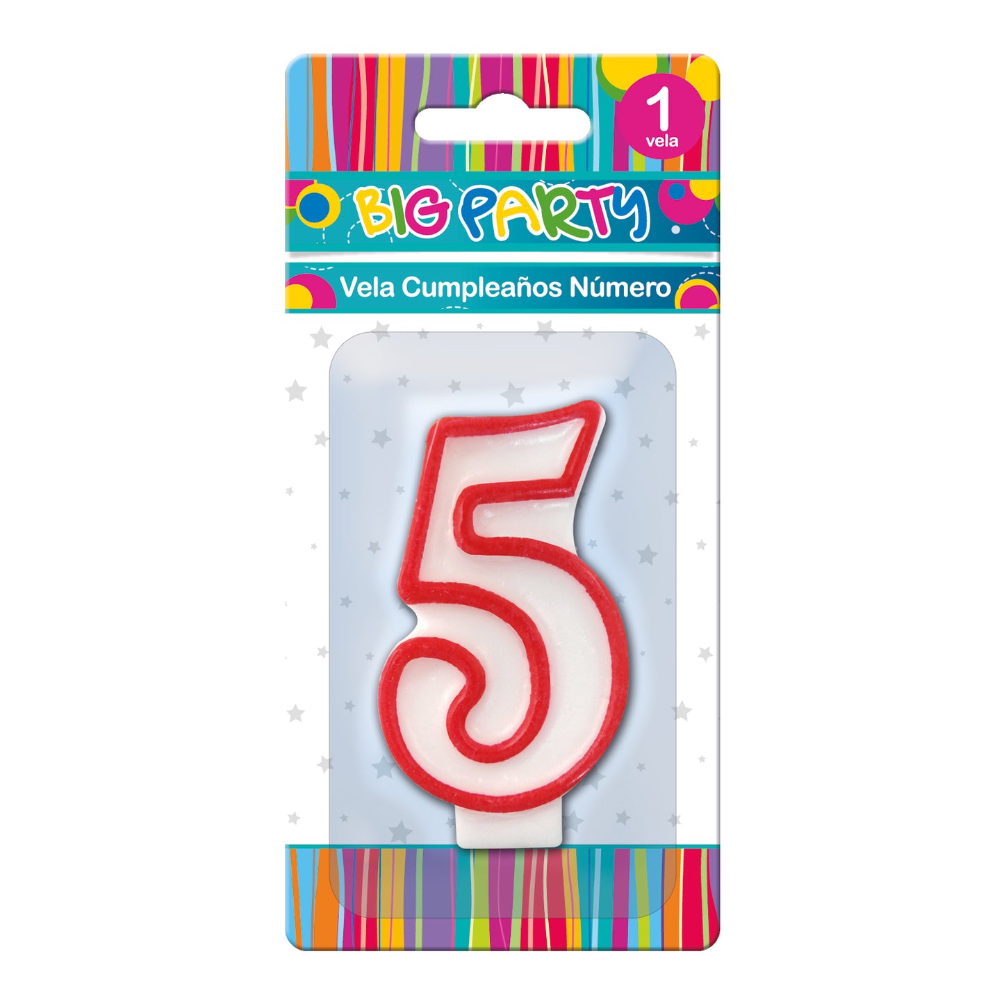 Vela Cumpleaños Numero 5 | Big Party