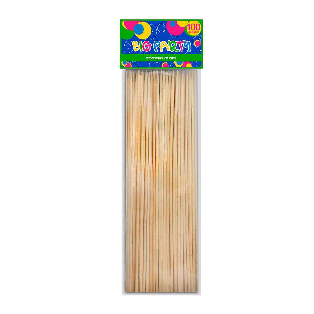 Brocheta L 25 cm 100Un | Big Party