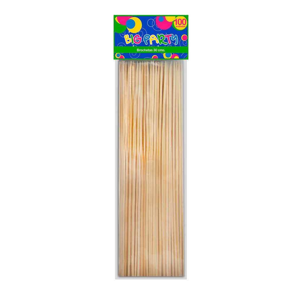 Brocheta al 30 cm 100Un | Big Party