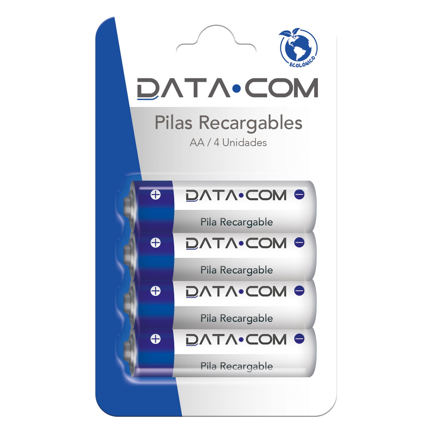 Pila Recargable AA 2500 4 Unidades | Datacom