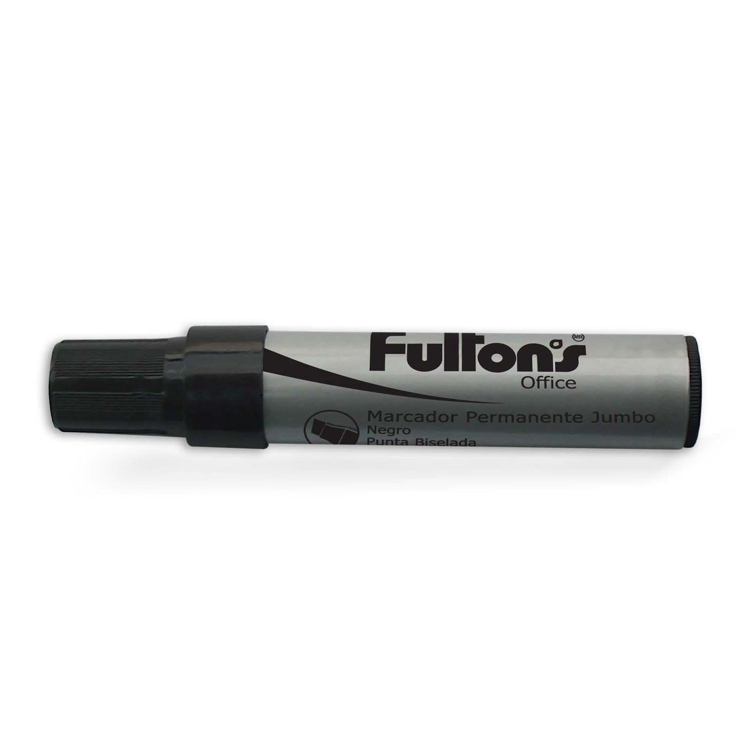 Marcador Permanente Jumbo Negro Punta Media 10 mm | Fultons