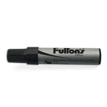 Marcador Permanente Jumbo Negro Punta Media 10 mm | Fultons