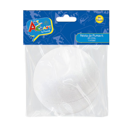 Pelota De Plumavit 20 cm 1 Un. | Art & Craft
