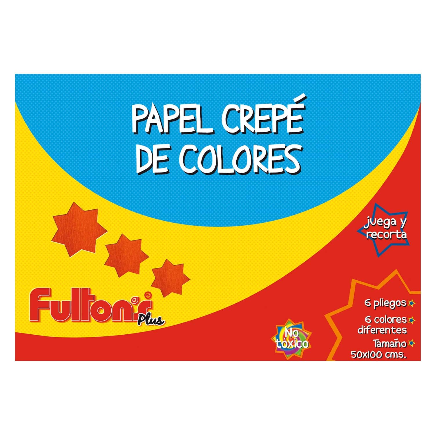 Carpeta con Papel Crepe 6 Colores | Fultons