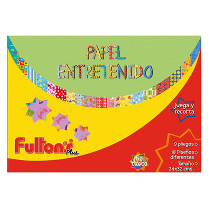Carpeta con Papel Entretenido 18 Diseños | Fultons