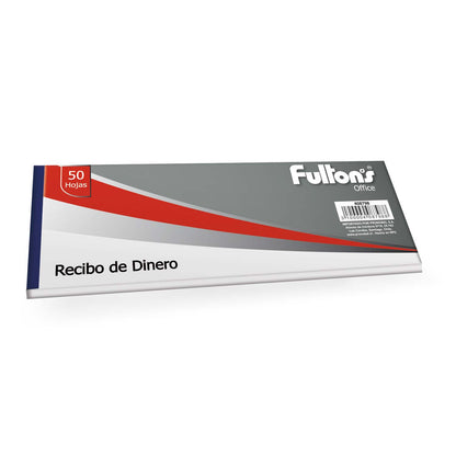 Formulario Recibo Dinero 50 hojas | Fultons