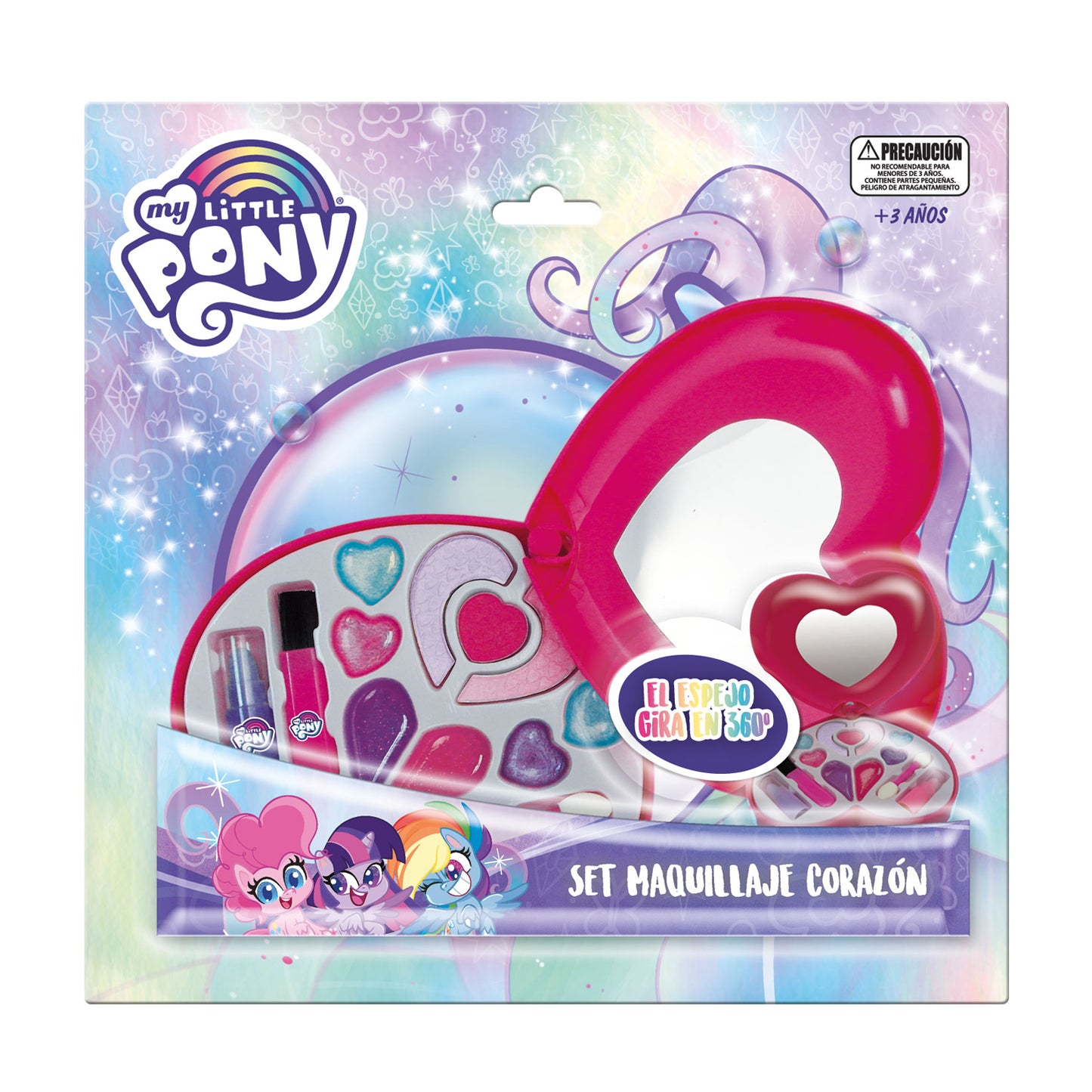 Maquillaje Corazón Con Espejo Rotatorio | My Little Pony