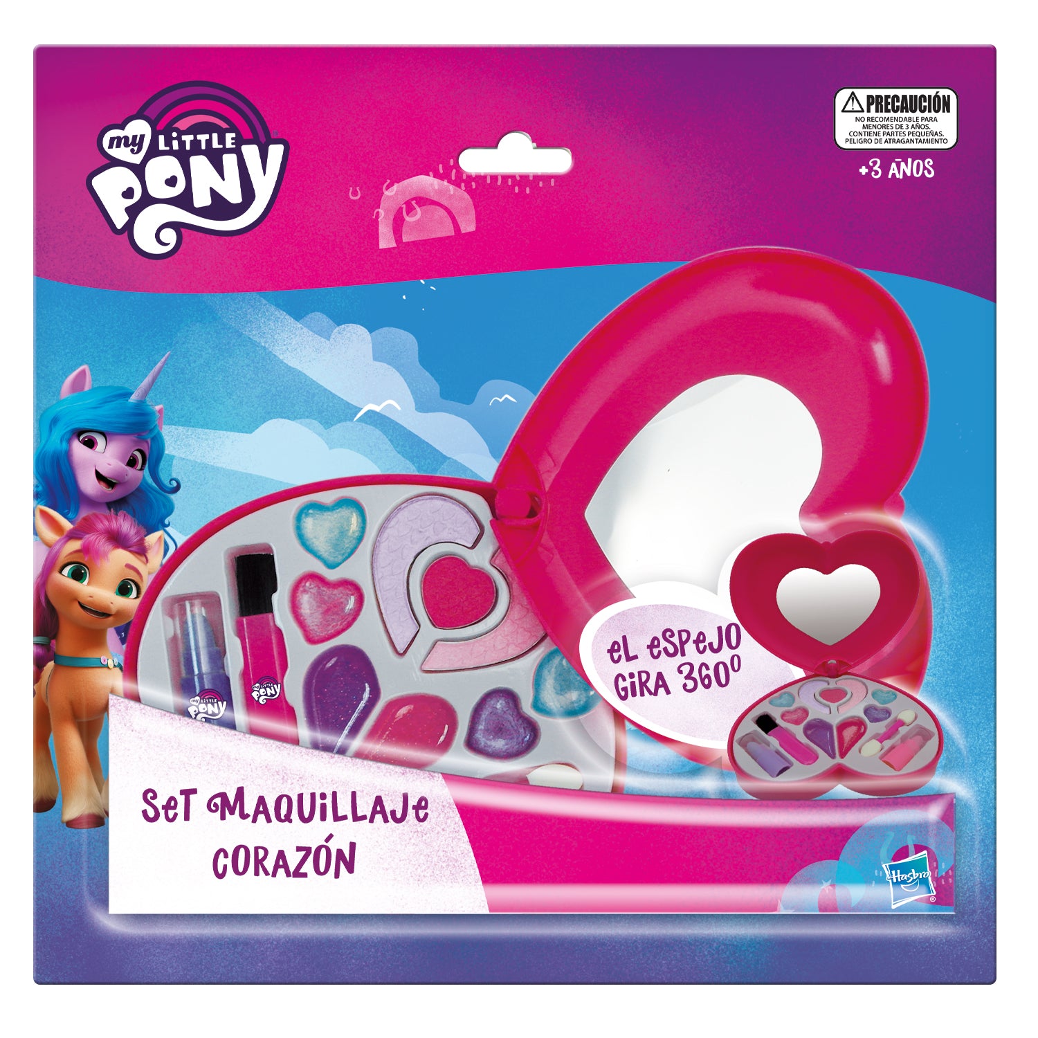 Maquillaje Corazón Con Espejo Rotatorio | My Little Pony