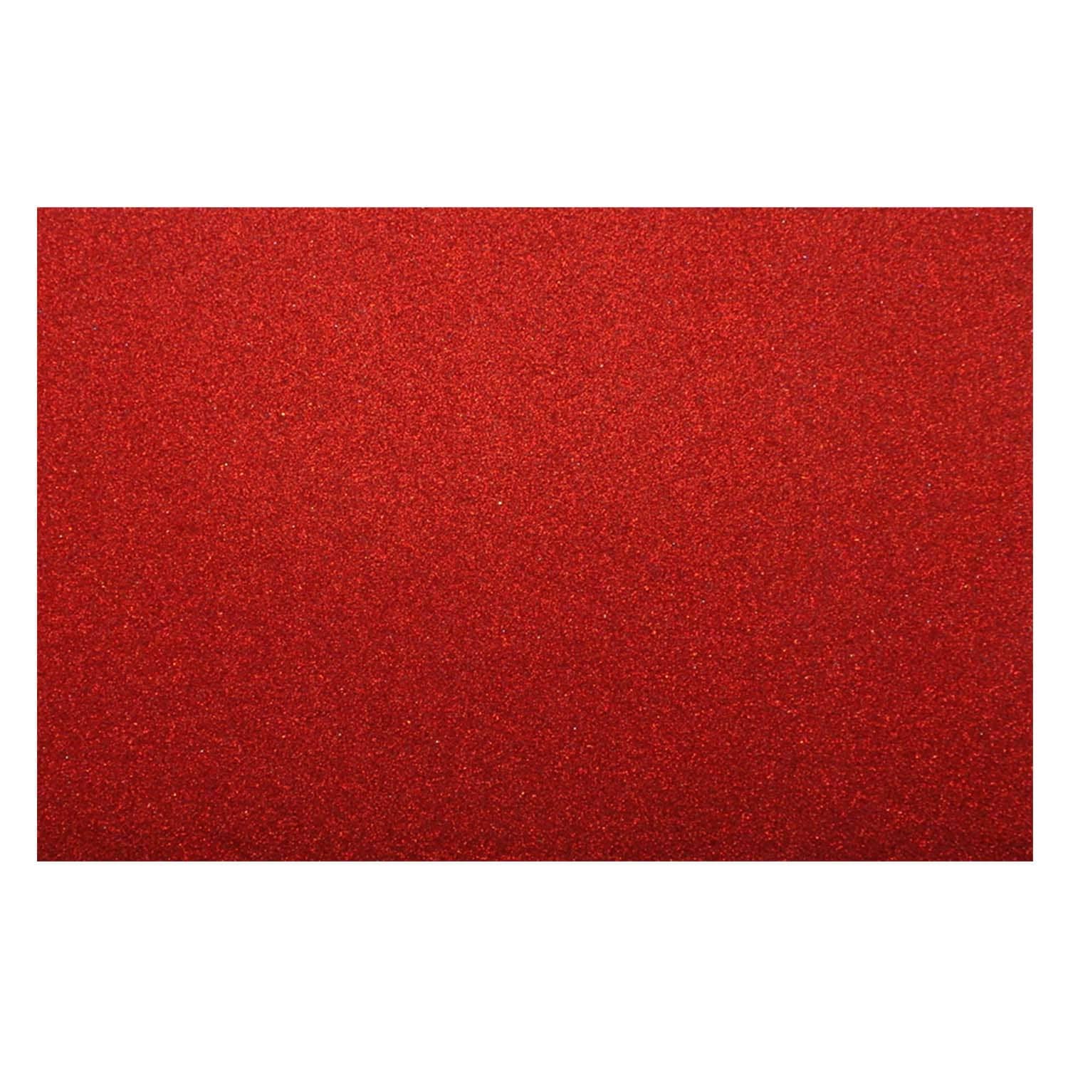Goma Eva Glitter 40x60 cm Rojo 10 Unidades | Fultons