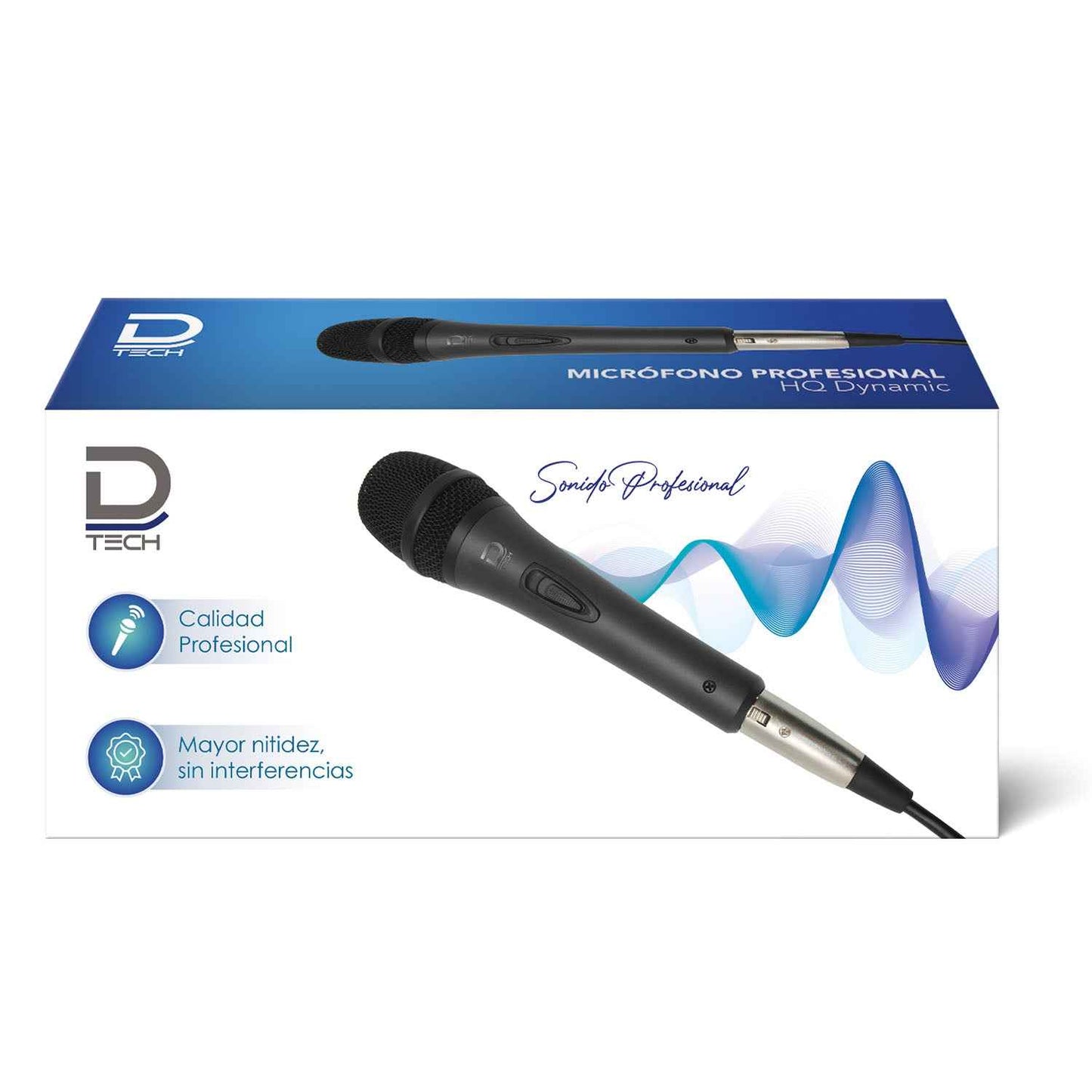 Micrófono Top Con Cable Negro | Datacom