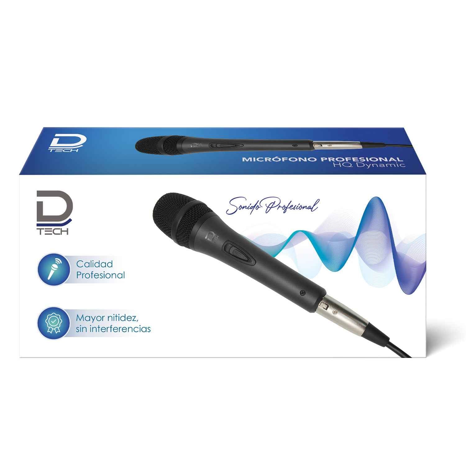 Micrófono Top Con Cable Negro | Datacom