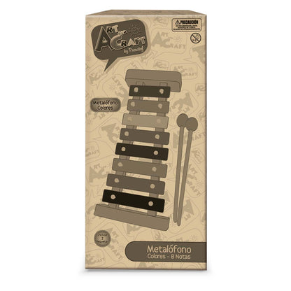 Instrumento Musical Metalofono 8 Notas | Art & Craft