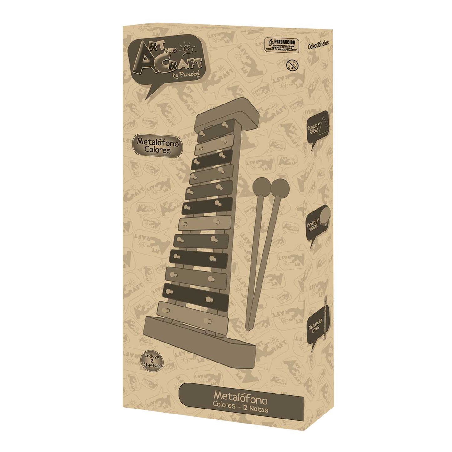 Metalófono 12 Notas Colores | Art & Craft