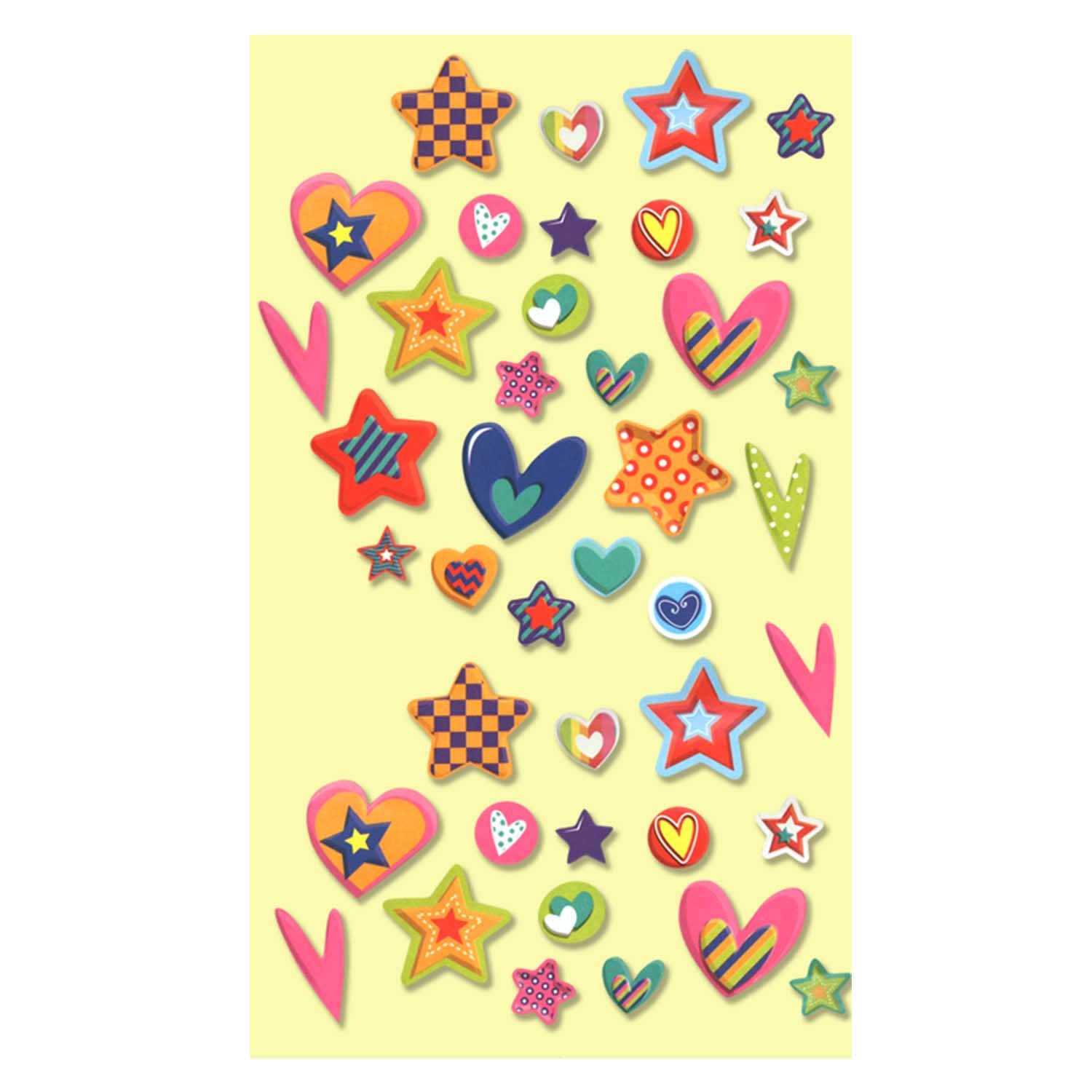 Stickers Libro Corazones Y Es 6 Pags.600 Piezas | Art & Craft