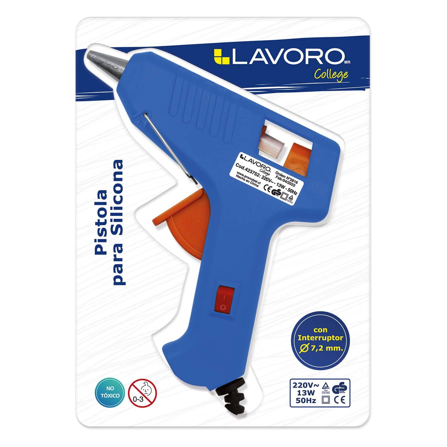 Pistola Para Silicona 10W Con Interruptor | Art & Craft