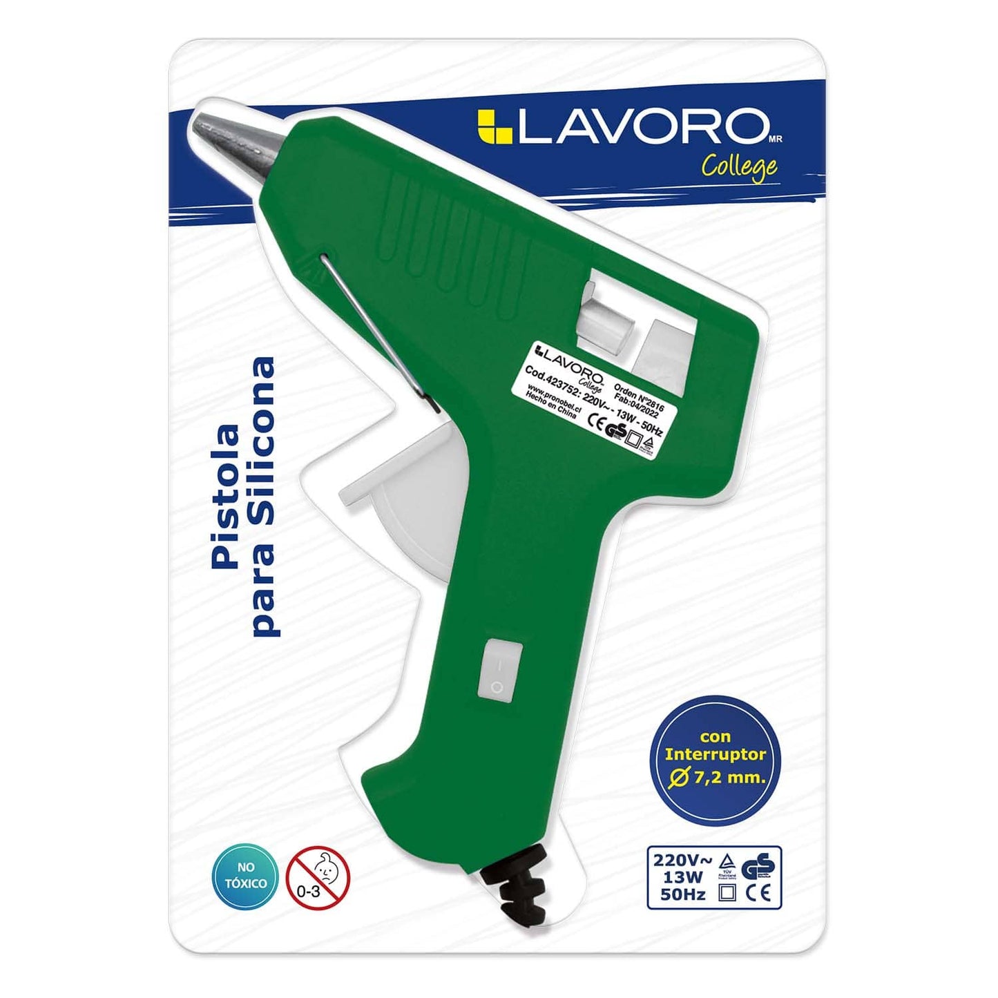 Pistola Para Silicona 10W Con Interruptor | Art & Craft