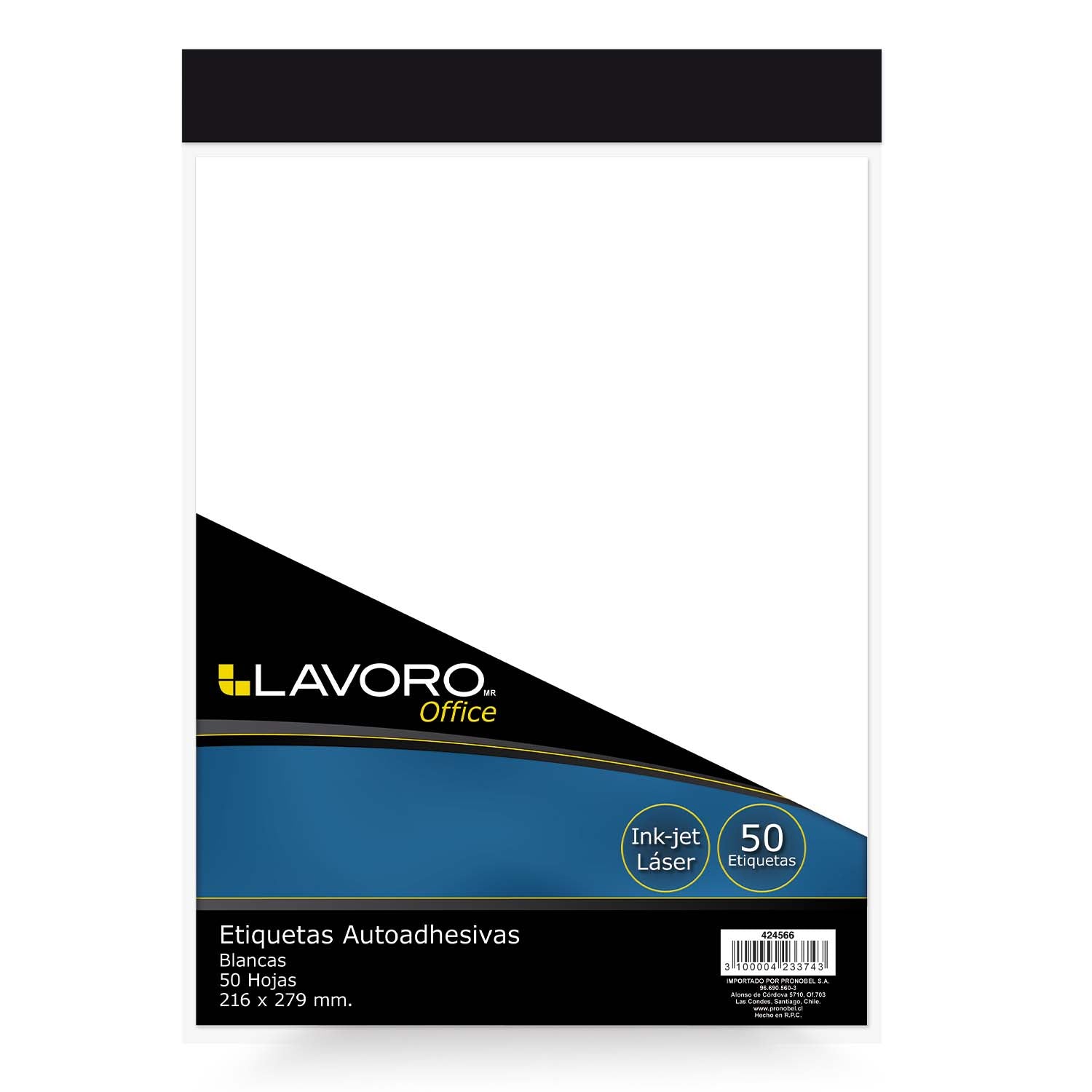 Etiquetas Blancas Autoadhesivas Carta 50 Hojas | Lavoro