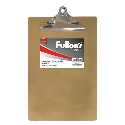 Anotador Con Apretador Mariposa Madera | Fultons