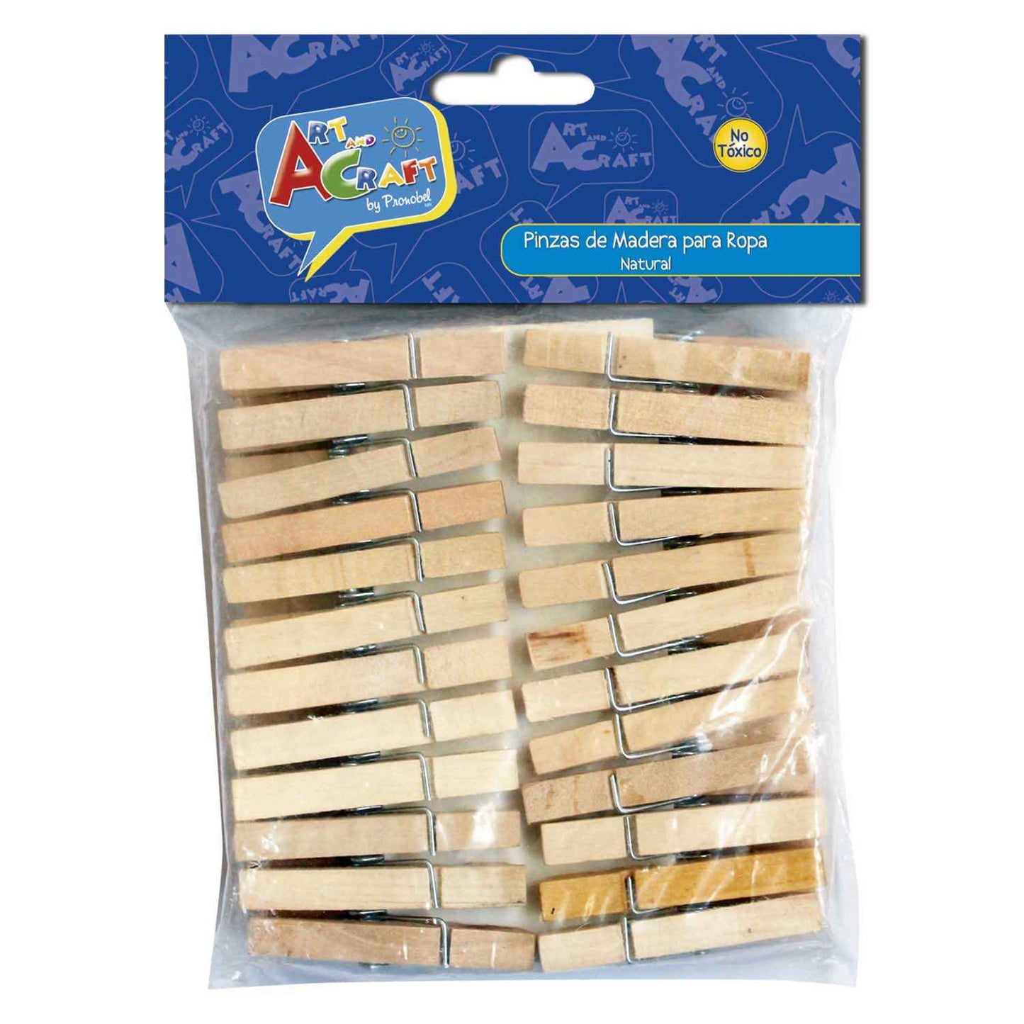 Pinzas Para Ropa Madera 48 Natural 1 x 4,9 cm | Art & Craft