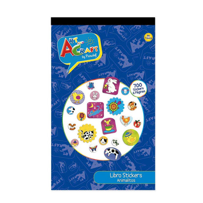 Sticker Libro Animalitos 6 Pag 23,5x14,7 cm 700 Piezas | Art & Craft