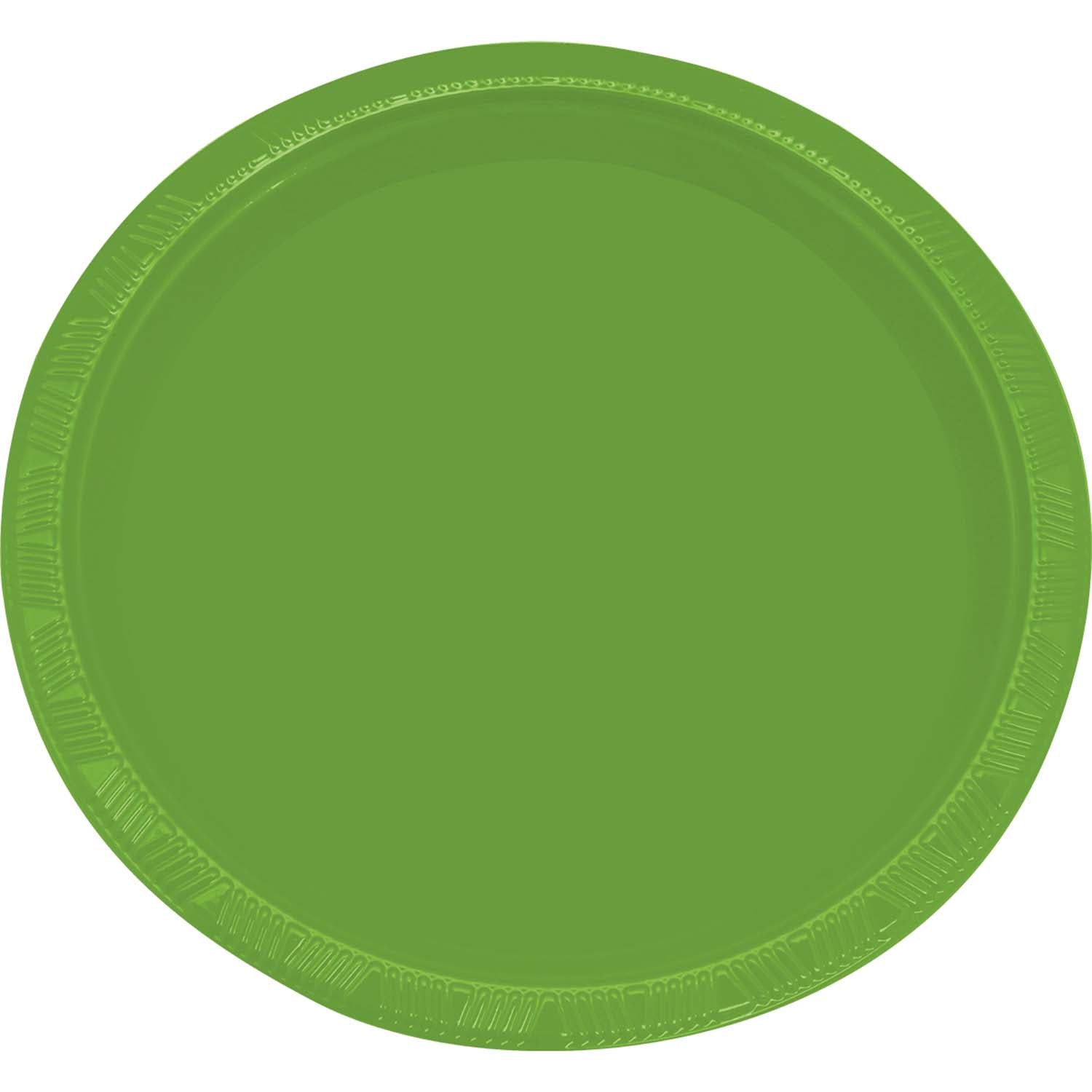 Set 10 Platos 17,5 cm Verde Lima | Big Party