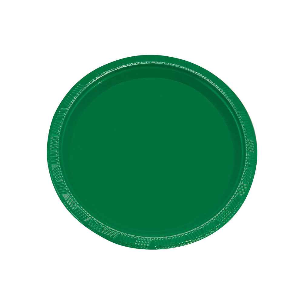 Set 10 Platos 22 cm Verde | Big Party