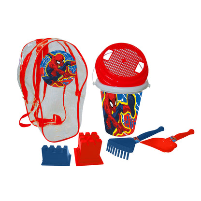 Mochila Con Balde y Accesorios | Spiderman Marvel