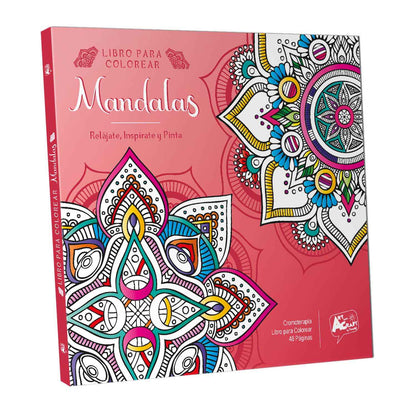 Libro Para Colorear Mandalas 48 Páginas | Art & Craft