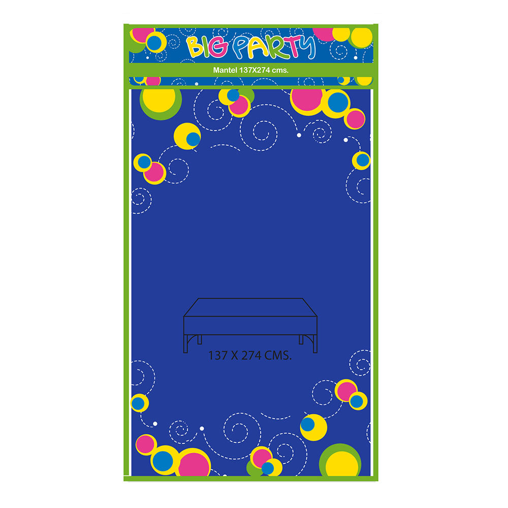 Mantel Azul 137x274 cm Big Party | Big Party
