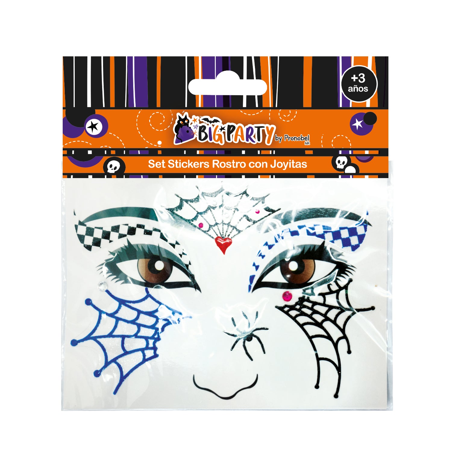 Sticker Para Cara + Joyita | Big Party Halloween