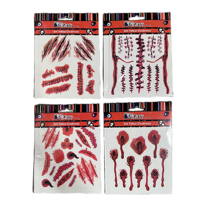 Tattoo Cicatrices Halloween | Big Party