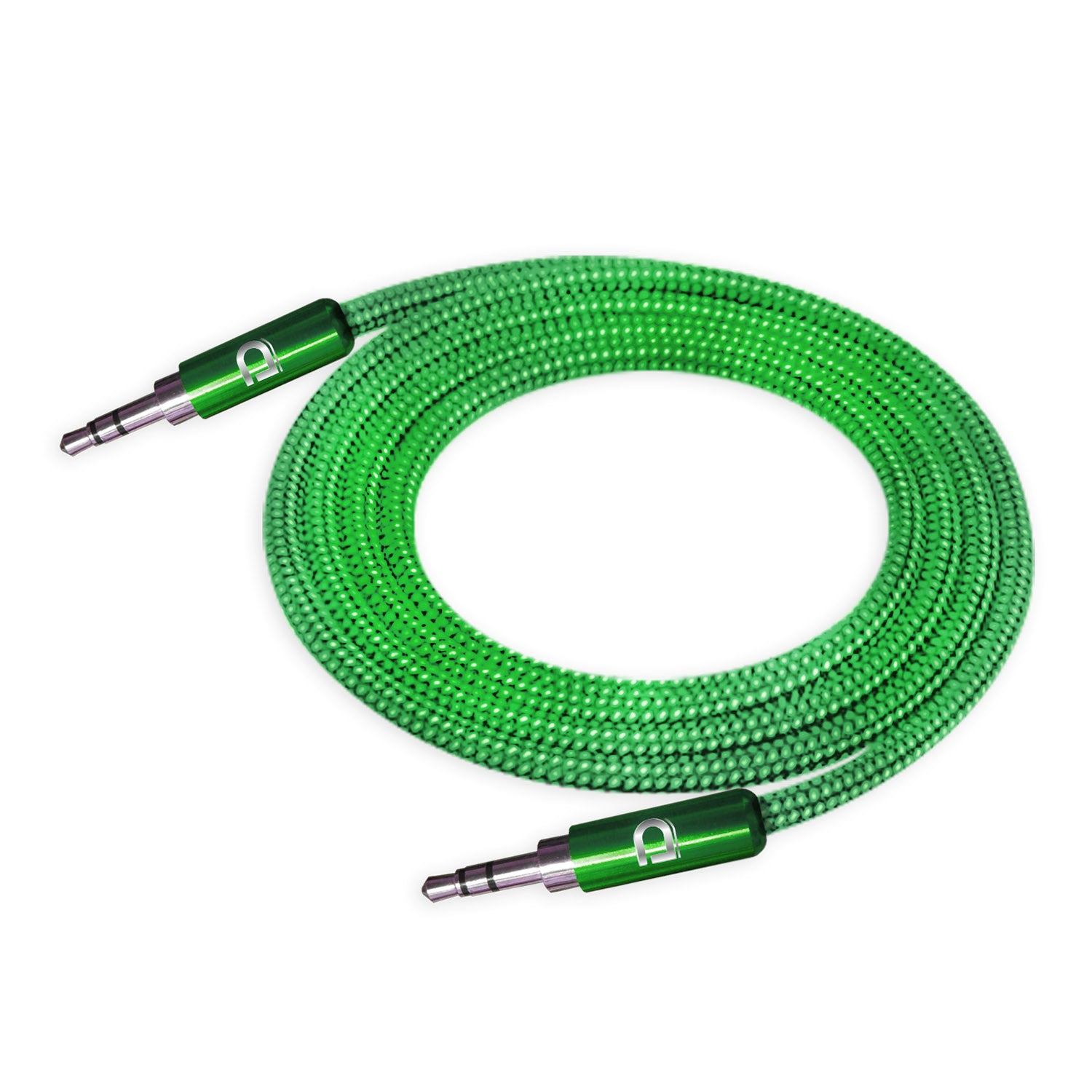 Cable Audio 3.5 a 3.5 Punta Metal Verde 1 metro | Datacom