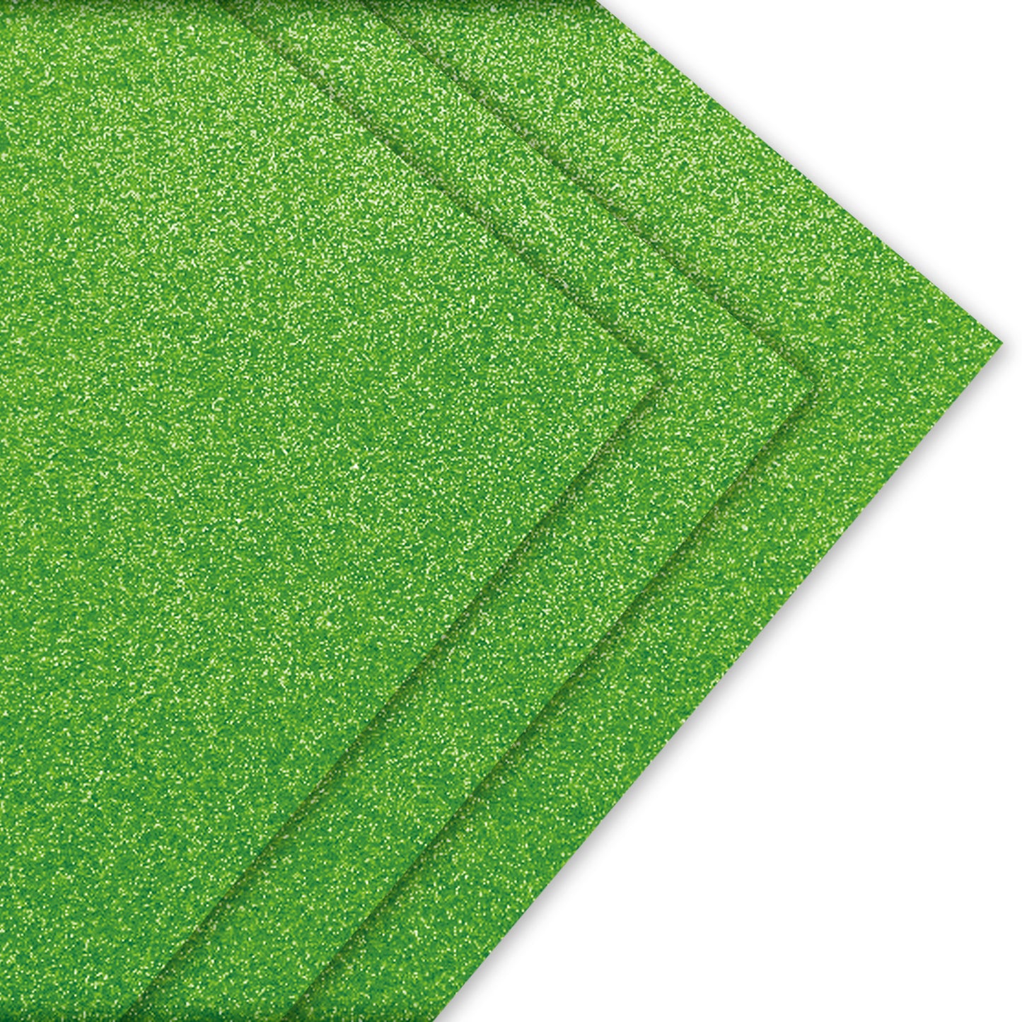 Goma Eva Glitter 40x60 cm Verde Claro 10 Unidades | Art & Craft