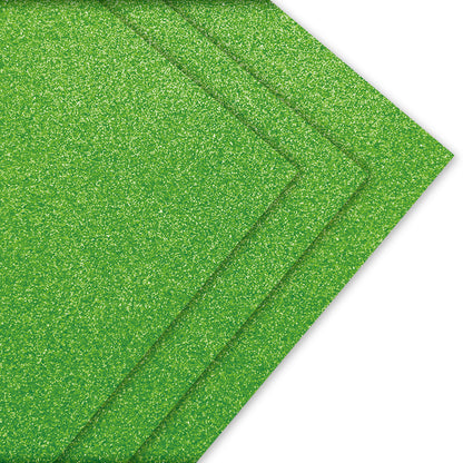 Goma Eva Glitter 40x60 cm Verde Claro 10 Unidades | Art & Craft