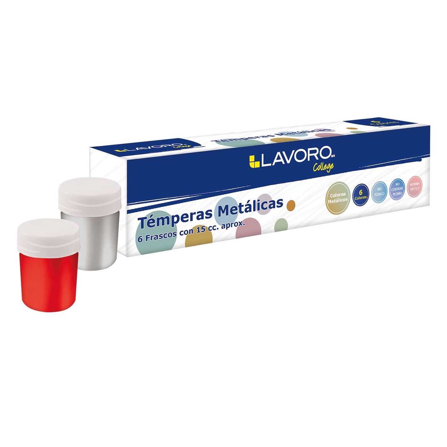 Tempera Metálica 15Ml 6 Colores | Art & Craft