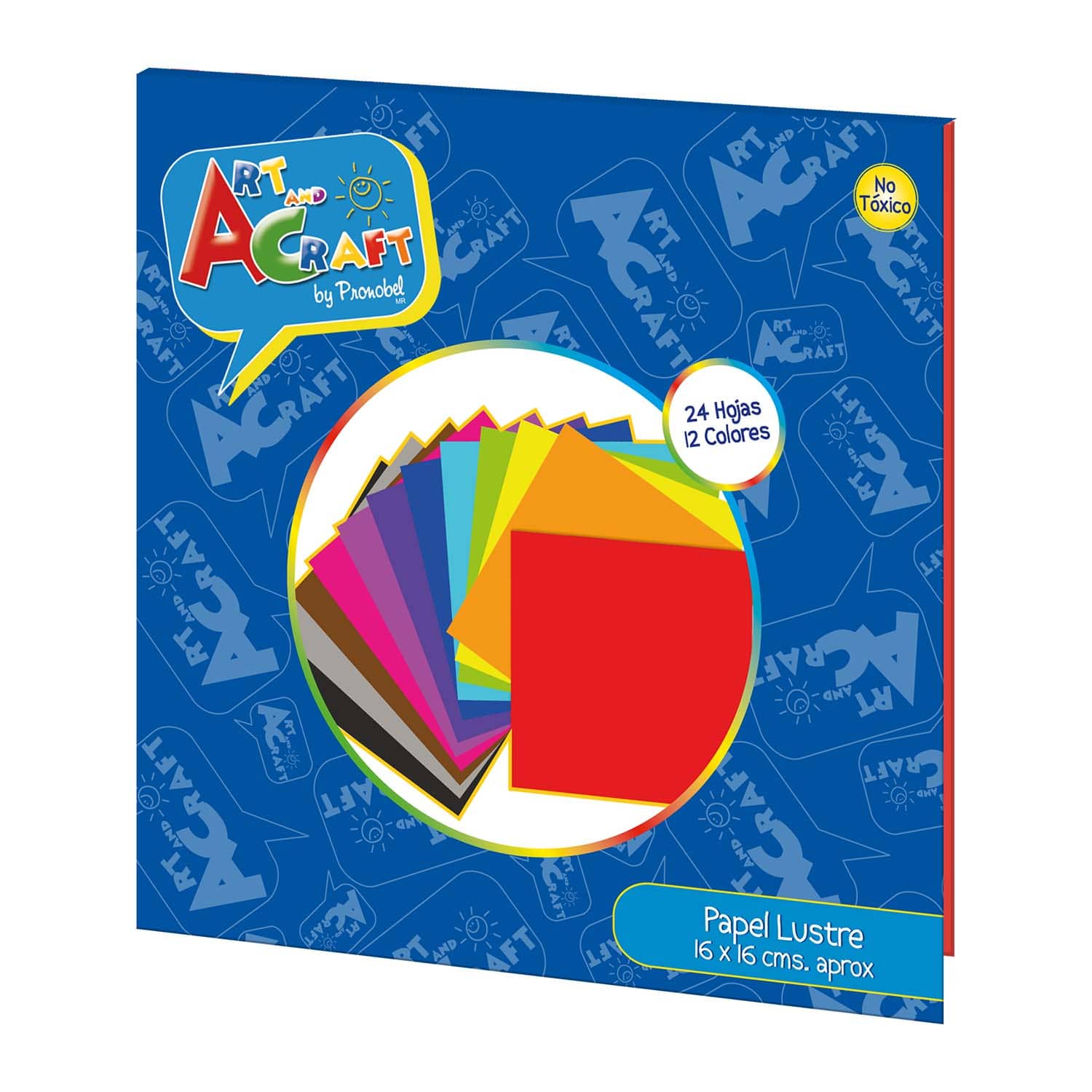 Fajo Papel Lustre 16x16 cm 24 hojas Art & Craft