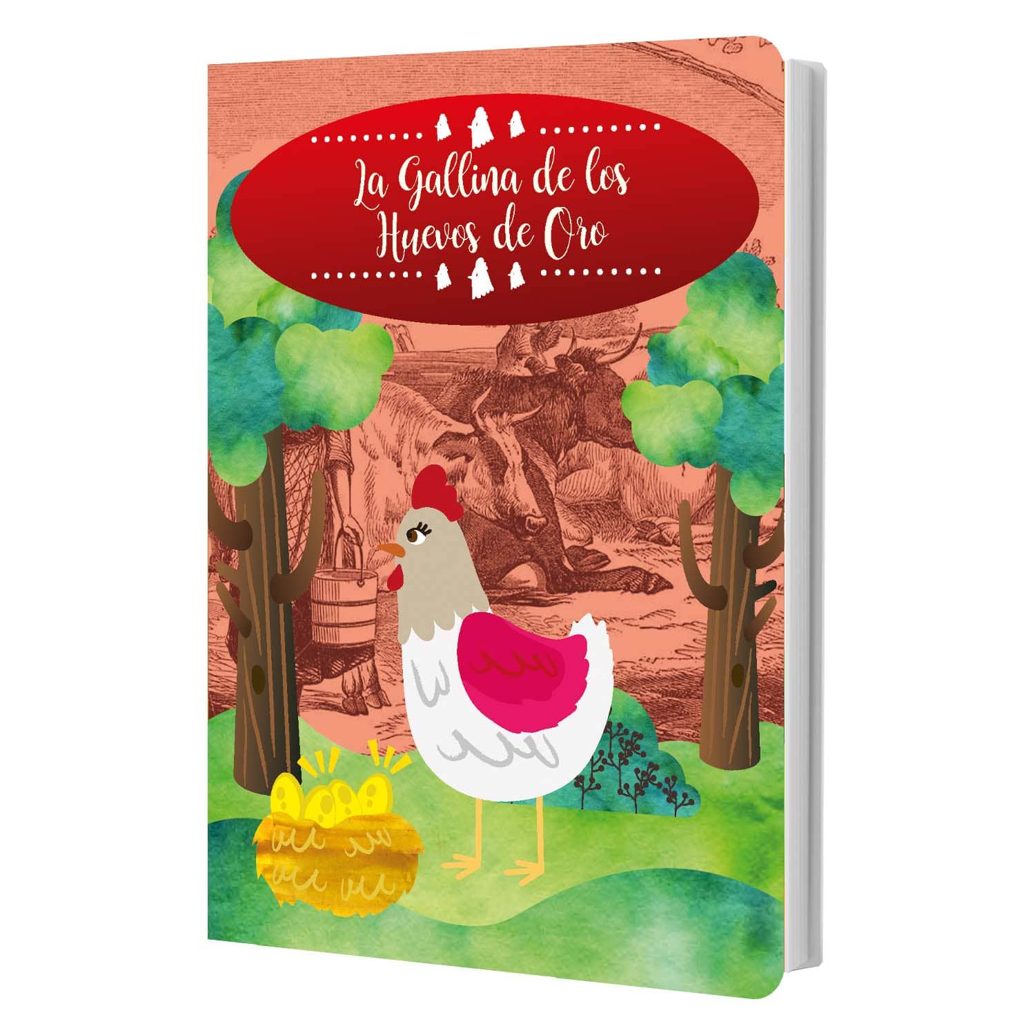 Libro De Cuento Tapa Dura La Gallina de Los Hue | Art & Craft