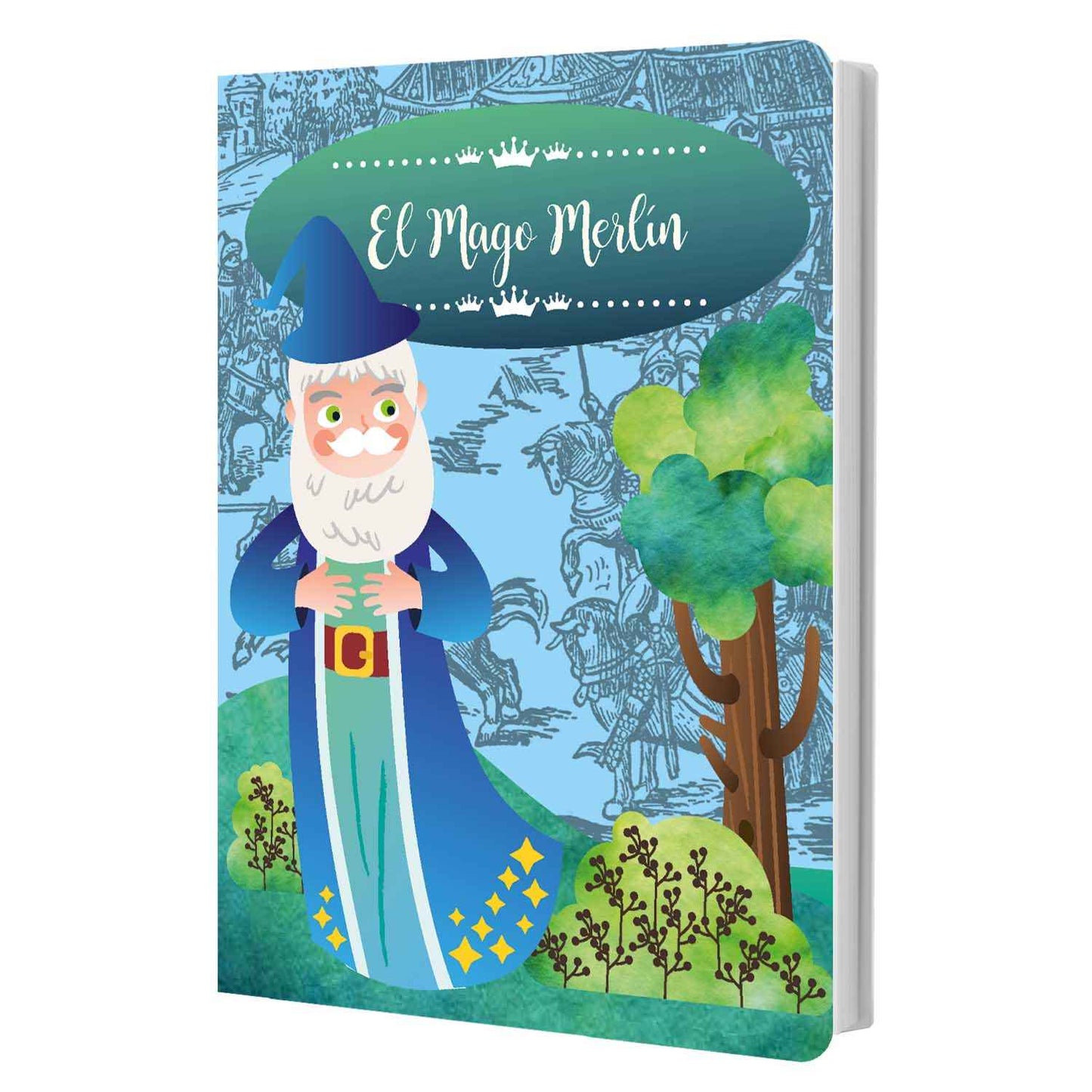 Libro De Cuento Tapa Dura El Mago Merlín 10 Páginas | Art & Craft